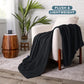 Bare Home Polar Fleece Blanket - Throw - Black - Warm & Cozy - Premium Fleece - Blanket for Bed, Sofa, Camping, Travel and Cold Nights - Lightweight (Throw, Black)