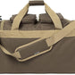 K-Cliffs Tactical Range Duffel Heavy Duty Large Gear Duffle Durable Quality Travel Sports Gym Equipment Bag Military Molle with Lockable Zippers with US Flag Patch 33 Inch Khaki