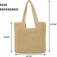 Straw Beach Tote Bag: Large Summer Boho Woven Bags - Rattan Handmade Shoulder Handbags for Women