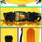 Freegrace Waterproof Dry Bags Set Of 3 Dry Bag With 2 Zip Lock Seals & Detachable Shoulder Strap, Waist Pouch & Phone Case - Can Be Submerged Into Water - For Swimming (Yellow(Window), 5L)