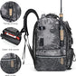 Rabjen Fishing Tackle Backpack, 45L Storage Waterproof Travel Bag Store Fishing Gear with Insulated Top Pocket
