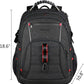 KROSER Travel Laptop Backpack 17.3 inch XL Computer Backpack Stylish College Backpack with RFID Pockets USB Charging Port REFLECTIVE STRIPS Water-Repellent Daypack for Business/Men - Roamly