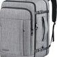 55L Carry On Backpack, Extra Large Travel Backpack for Men & Women, Expandable Big Capacity For Airplanes, Travel Gifts for Men Women, Fits 18.4 Inch Laptop, Luggage Suitcase Daypack Bag, Grey