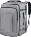 55L Carry On Backpack, Extra Large Travel Backpack for Men & Women, Expandable Big Capacity For Airplanes, Travel Gifts for Men Women, Fits 18.4 Inch Laptop, Luggage Suitcase Daypack Bag, Grey