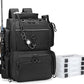 Rabjen Fishing Tackle Backpack with Rod Holders, Bottle Holder, Storage Bag Store Fishing Gear