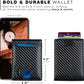 SERMAN BRANDS RFID Blocking Slim Bifold Genuine Leather Thin Minimalist Front Pocket Wallets for Men Billfold Wallet Men Gift
