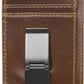 House of Jack Co. Flynn Hinged Money Clip Wallet for Men, Slim Front Pocket Card Holder, Full Grain Cowhide Leather Wallet, Brown