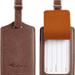 Travelambo Luggage Tags for Suitcases PU Leather Travel Tags Bag Tags Privacy Protection Travel Essentials