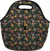 Sok It LunchTote Zippered Bag Insulated Neoprene Caddy (English Garden Picnic, Large 4.5 Quart Lunch Tote)