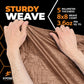 Multipurpose Protective Cover Brown Poly Tarp 8' x 12' - Durable, Water Resistant, Weather Resistant - 5 Mil Thick Polyethylene - by Xpose Safety - by Xpose Safety