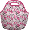 Sok It LunchTote Zippered Bag Insulated Neoprene Caddy (She Doesn't Even Ghost Here, Large 4.5 Quart Lunch Tote)