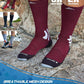 Men's Compression Running Socks: Coolmax Athletic Crew Socks Moisture Wicking Anti-Blister Cushion for Hiking 3 Pairs