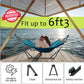 Tranquillo Hammock with Stand Heavy-Duty, Hammock Quick Fold Unfold, Steel Frame Hammock Canvas, Portable Hammock Stand Spreader Bar, 600 lbs Capacity Portable Relaxation Gear, Blue