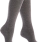 Cotton Compression Socks for Women & Men. 15-20 mmHg Support Knee-High Charcoal Gray S/M