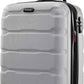 Samsonite Omni PC Hardside Expandable Luggage with Spinner Wheels, Silver, Carry-On 20-Inch