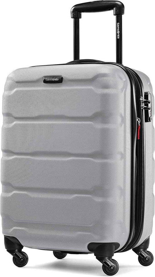 Samsonite Omni PC Hardside Expandable Luggage with Spinner Wheels, Silver, Carry-On 20-Inch