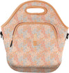 Sok It LunchTote Zippered Bag Insulated Neoprene Caddy (Dainty Florals, X-Large 6.5 Quart Lunch Tote)