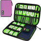 Electronics Organizer,Travel Cord Organizer Pouch, Portable Cable Organizer Bags,Travel Electronic Accessories Storage Case for Cables, Cords, Charger, Phone (Pink)