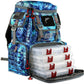Ego Kryptek Tactical Tackle Box Backpack, Durable Fishing Tool Bag, 1000D Nylon Fabric with PVC Back, Water-Resistant, Multiple Storage Pockets, Laser-Cut Molle Loops, Includes 4 Tackle Trays