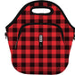 Sok It LunchTote Zippered Bag Insulated Neoprene Caddy (Buffalo Check, X-Large 6.5 Quart Lunch Tote)