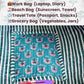 Cotton Quilted Tote Bag for Women – Large Beach & Travel Tote with Zipper, Reusable Grocery Bag