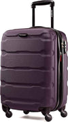 Samsonite Omni PC Hardside Expandable Luggage with Spinner Wheels, Purple, Checked-Medium 24-Inch