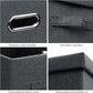 Large 17" 36 Quart Collapsible Stackable Storage Bins with Lids, 5 Packs Dark Gray Foldable Fabric Closet Storage Boxes with Lids Heavy-duty Linen Cube Baskets(17 x 12 x 11)