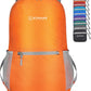 ZOMAKE Ultra Lightweight Hiking Backpack 20L, Packable Small Backpacks Water Resistant Daypack for Women Men(Orange)