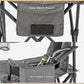 Arrowhead Outdoor Portable Folding Camping Quad Chair w/ 4-Can Cooler, Cup-Holder, Heavy-Duty Carrying Bag w/Easy Carry Shoulder Strap, Padded Armrests, Supports up to 330lbs, USA-Based Support