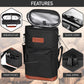 opux Wine Bag 2 Bottle Wine Tote Carrier, Insulated Wine Cooler Bag for Travel Picnic, Leakproof Portable Bottle Padded Case, Wine Gifts For Women Men Wine Lovers Christmas, Black