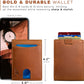 SERMAN BRANDS RFID Blocking Slim Bifold Genuine Leather Thin Minimalist Front Pocket Wallets for Men Billfold Wallet Men Gift