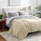 Bare Home Textured Fleece Blanket - Twin/Twin Extra Long - Ultra-Soft Lightweight for Bed, Sofa, and Couch - Luxury Microplush - Cozy Warm Blanket (Twin/Twin XL, Chevron Oyster)