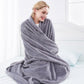 Surii Home Luxury Microfiber Flannel Blanket, Super Soft, Warm, Cozy, Fluffy, and Breathable, Perfect Throws for Bed, Couch, Sofa, for All Season Use. 350GSM Twin Size 60x80 Inches(Grey)