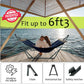Tranquillo Ultimate Relaxation Portable Hammock Stand with Cotton Canvas Net, Spreader Bar, Quick Fold Unfold in 30 Seconds Steel Frame Hammock 600 lbs Capacity Outdoor, Navy