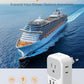 2 Pack European Plug Adapter USB C, TESSAN US to Europe Adapter 4 Outlets 3 USB Charger, Type C International Power Adaptor to Italy Spain France Portugal Iceland Germany, Europe Travel Essentials