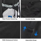BALEINE 120L Laundry Bag Backpack, 900D Oxford Fabric Large Travel Laundry Bags with Shoulder Straps and 2 Mesh Pockets for College Dorm, Apartment, Laundromat (Black, 120L)