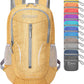 ZOMAKE 25L Ultra Lightweight Packable Backpack, Foldable Hiking Backpacks Water Resistant Small Folding Daypack for Travel(Muddy Yellow)