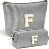 YOOLIFE Girls Gifts: Personalized Makeup Bag - Birthdays 7-16, Initial, Black - Roamly