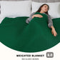 L'AGRATY Knitted Weighted Blanket - 48"x72" 15lbs Cooling Chunky Knit Heavy Blanket for Adults Braided Crochet Throw Thick Cable Yarn Knit Decorative No Beads Evenly Weighted Machine Washable