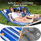 Double Hammock with Spreader Bar,Soft Pillow,Max Load 500lbs,Portable Hammock for Outdoor,Camping,and Backyard,Aqua Blue