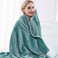 Surii Home Luxury Microfiber Flannel Blanket, Super Soft, Warm, Cozy, Fluffy, and Breathable, Perfect Throws for Bed, Couch, Sofa, for All Season Use. 350GSM Travel Size 50x60 Inches(Turquoise Blue)