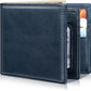 Mens Wallet Bifold Genuine Leather RFID Blocking Wallet for Men with 1 ID Windows 13 Card Holders 2 cash pockets 1 Gift Box