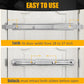 Door Barricade Bar with Door Hook Door Hanger (SUS) Patented Design for Security Reinforcement and Home Protection. Stop House Invasion and Intruder on Front Door, Bathroom and Bedroom. Childproof.