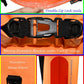 Freegrace Waterproof Dry Bags Set of 3 Dry Bag with 2 Zip Lock Seals & Detachable Shoulder Strap, Waist Pouch & Phone Case - Can Be Submerged Into Water - for Swimming (Orange(Window), 10L)