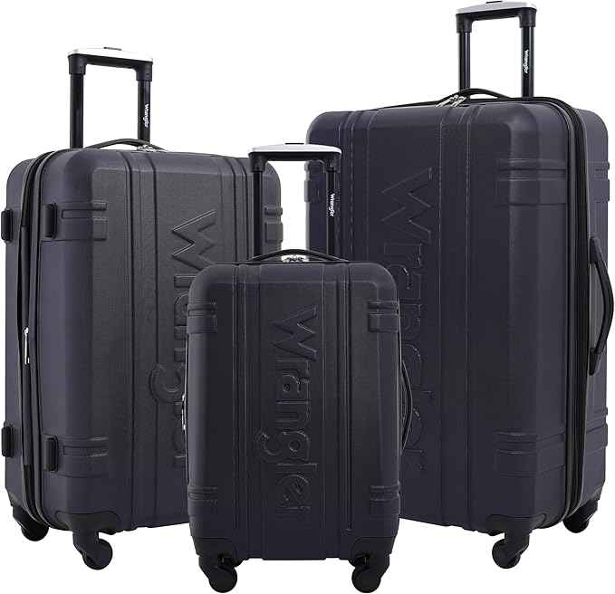 Wrangler 3 Piece Astral Travel Luggage Set, Dark Sapphire