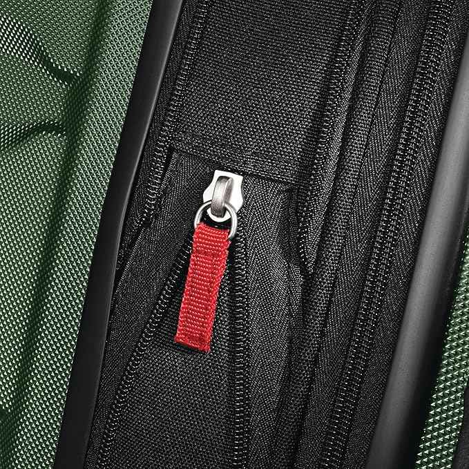 Samsonite Omni PC Hardside Expandable Luggage with Spinner Wheels, Checked-Large 28-Inch, Army Green