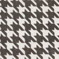 Household Essentials Fabric Storage Bins 6 Piece Set, Houndstooth White and Black