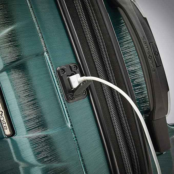 Samsonite Centric 2 Hardside Expandable Luggage with Spinner Wheels, Emerald Green, Carry-On 20-Inch