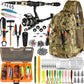 PLUSINNO Fishing Backpack, Fishing Bag, Waterproof Fishing Sling Tackle Bag For Fishing Gear With Rod Holder, Fishing Gifts for Men