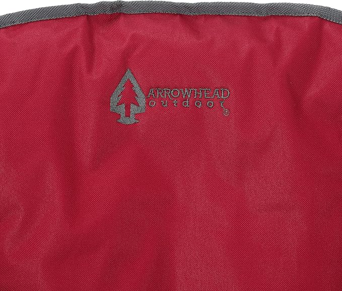 ARROWHEAD OUTDOOR Oversized Heavy-Duty Club Folding Camping Chair with Pocket, Cup Holder, Portable, Padded, Moon, Round, Saucer, Supports 330lbs, Carrying Bag